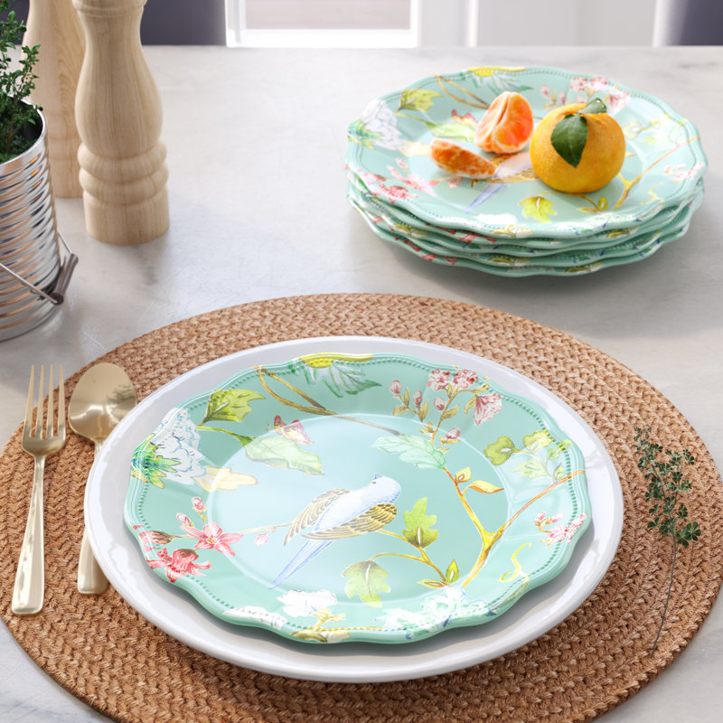 Latitude Run® Hedin Spring Chinoiserie 9" Diameter Melamine Salad Plate